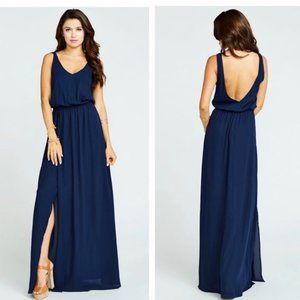 Show Me Your MuMu | Kendall Navy Maxi Dress Small